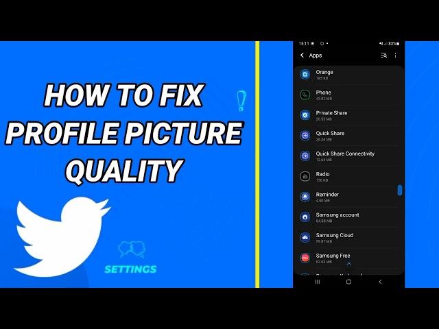 How To Fix Profile Picture Quality On Twitter App