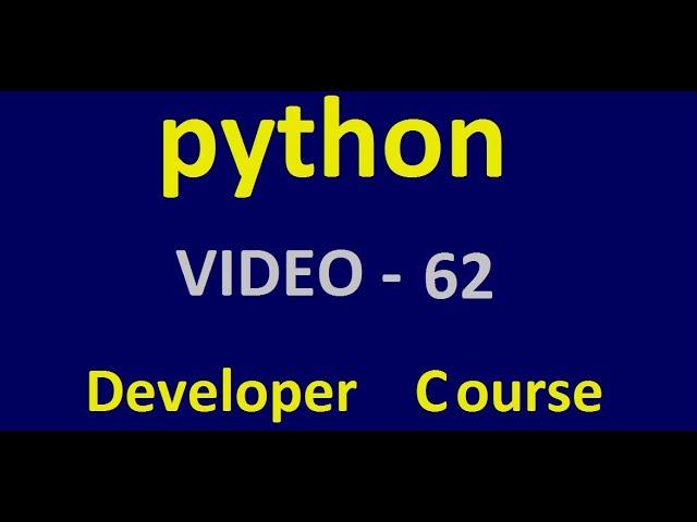 Python - Callback Function - Tutorial 1 - Video 62