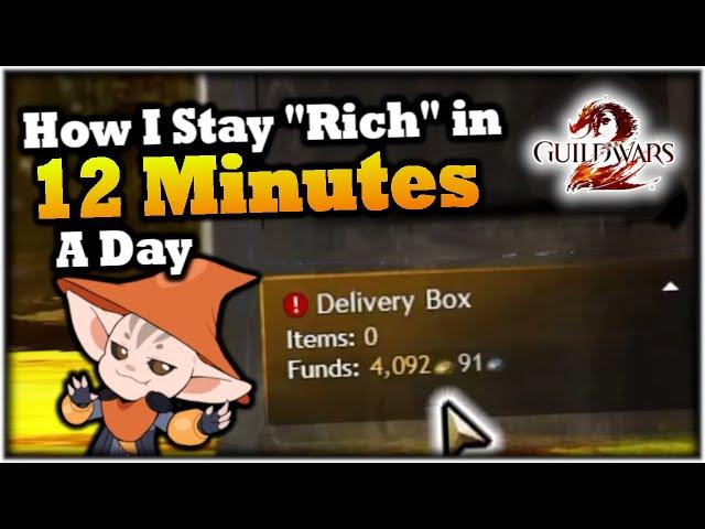 12 Minutes A Day Gets You "Rich" in GW2 - A Guild Wars 2 Gold Guide