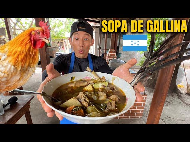 Japanese guy tries to make chicken soup in Honduras from farm to plate