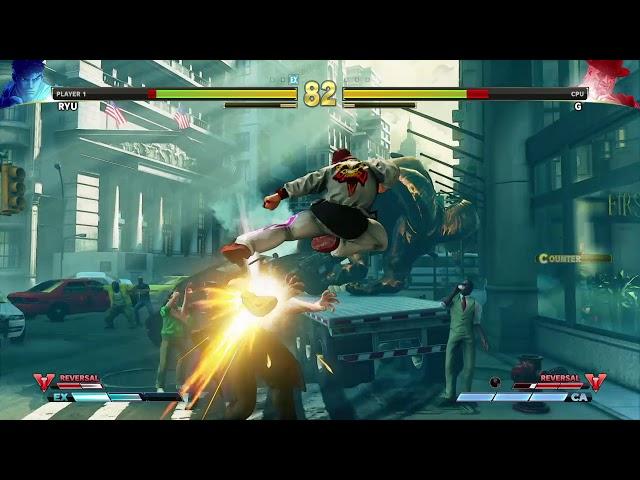 STREET FIGHTER V Ryu vs G