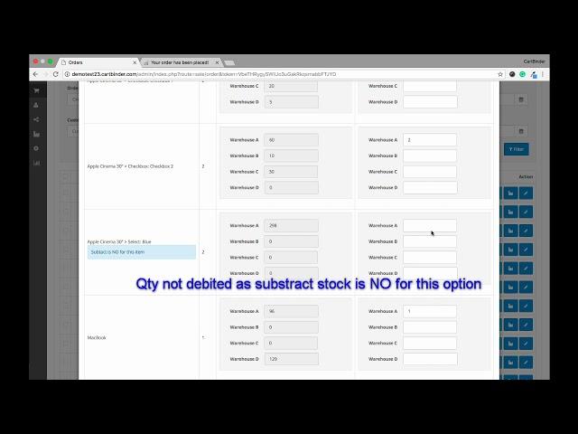 Warehouse Stock Management: #2  Automatic Stock Reduction - Opencart Extensions