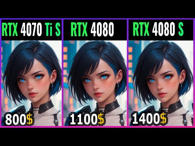 RTX 4080 SUPER vs RTX 4080 vs RTX 4070 Ti SUPER - tested at 10 games