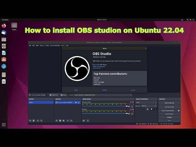 How to install OBS studion on Ubuntu 22 04