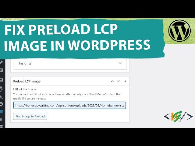 How to Fix Preload Largest Contentful Paint image using Preload LCP Image Plugin in WordPress
