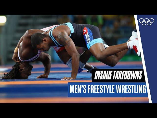 10 minutes of insane takedowns in men's freestyle wrestling! ‍️ 