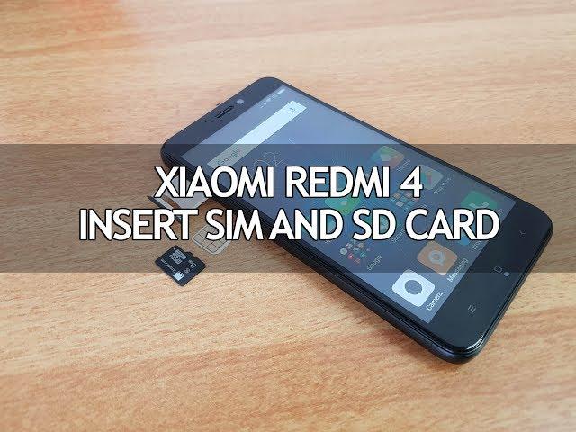 Xiaomi Redmi 4- How to Insert SIM and Micro SD Card