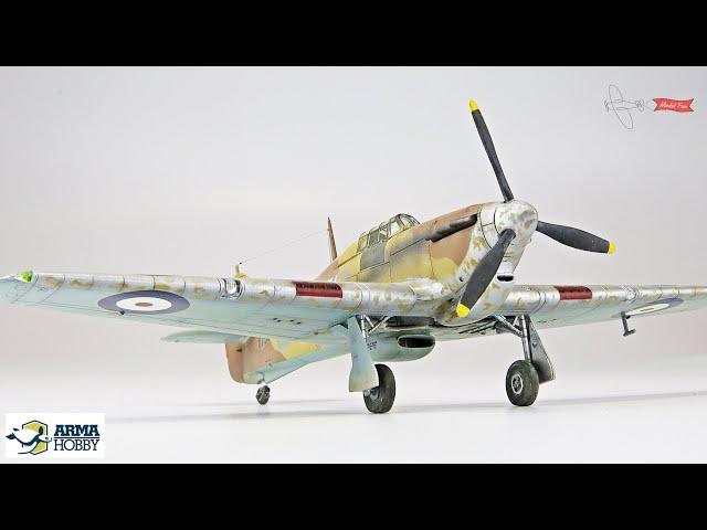 Hurricane Mk I Trop 1:72. FULL BUILD. Arma Hobby 70026