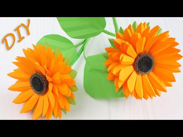 Paper SunflowerHow to Make a Beautiful Flower of Paper