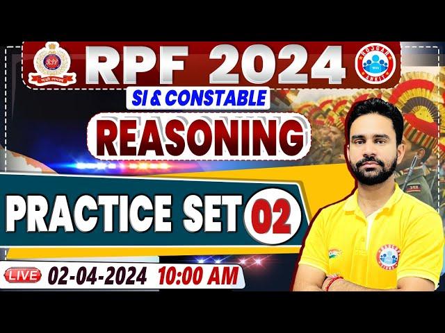RPF Vacancy 2024, RPF SI Reasoning Practice Set 02, RPF Constable Reasoning Class Rahul Sir