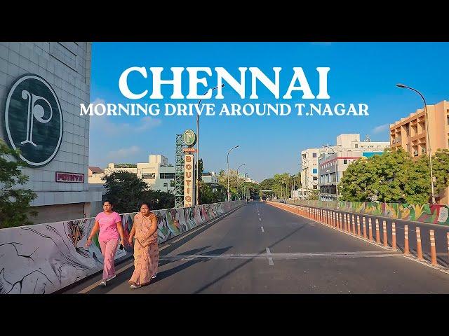 Chennai Morning Drive | Around T.Nagar [4K]