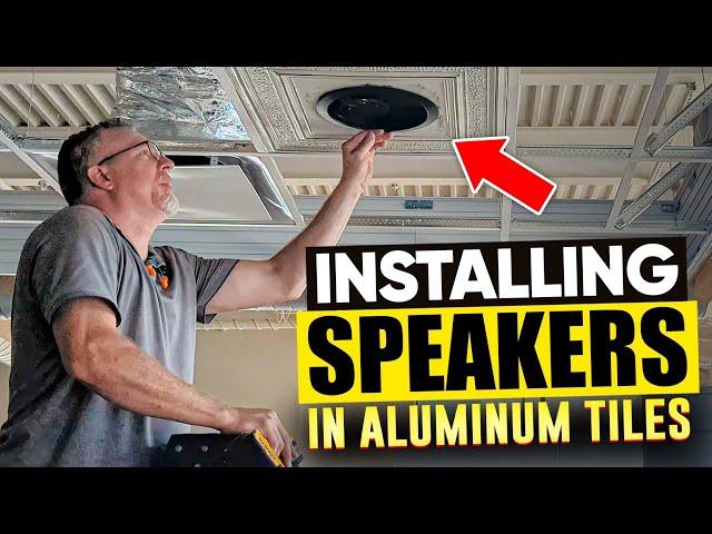 Aluminum Tile Speaker Installation Made Simple | IT Field Tech Service Call Examples #fieldnation