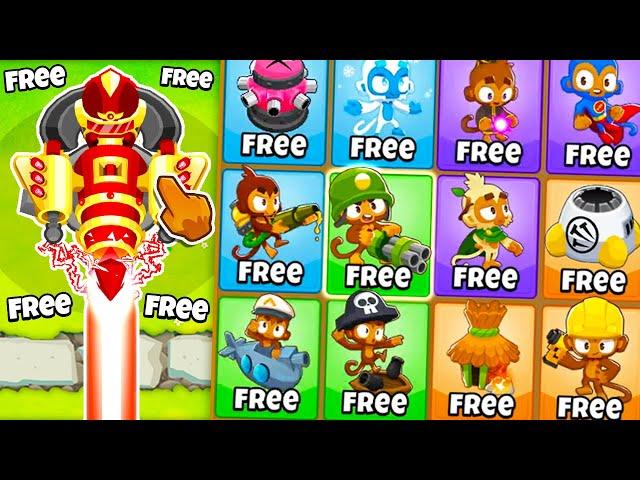 What happens if you make EVERYTHING FREE in BTD 6?