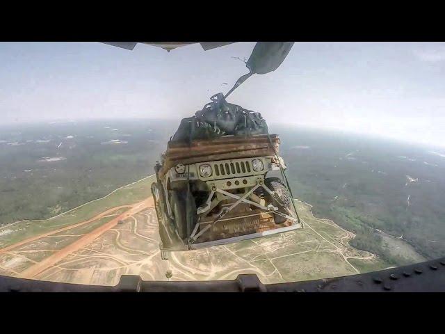 Humvee Airdrop From C-17