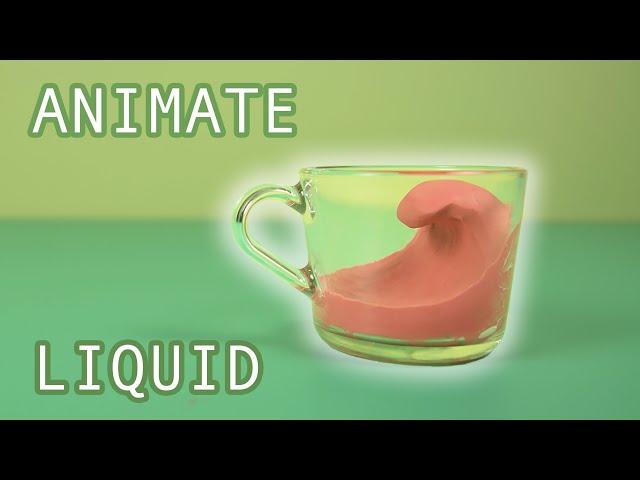 HOW TO ANIMATE LIQUID - Stop motion tutorial