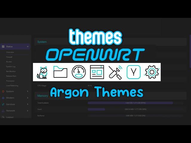 HOW TO INSTALL ⭕ ARGON OPENWRT THEME || Argon redesign