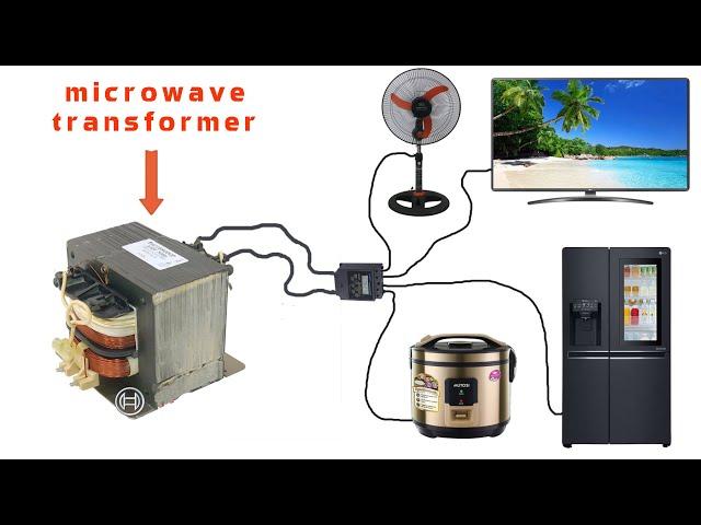 How to Turn a Microwave Transformer into a 250v Generator