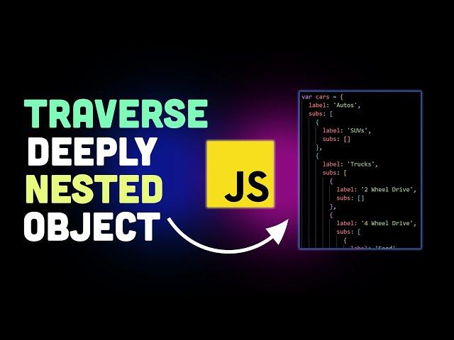 How to EASILY traverse through a deeply nested object (JavaScript Interview Question)