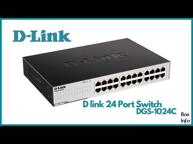 D-link 24 Port Switch  DGS-1024C #Dlink #Boxinfo