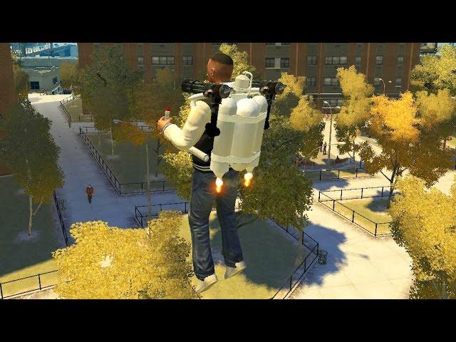 Grand Theft Auto IV - GTA Jetpack (MOD) HD