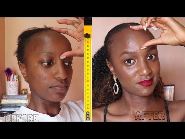 BIG FOREHEAD BEAUTY HACKS! -BLACK GIRL EDITION|10 Tips &Tricks to Make Your Forehead appear Smaller