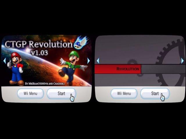 Mario Kart Wii - CTGP Revolution Channel vs Riivolution - The speed test :P