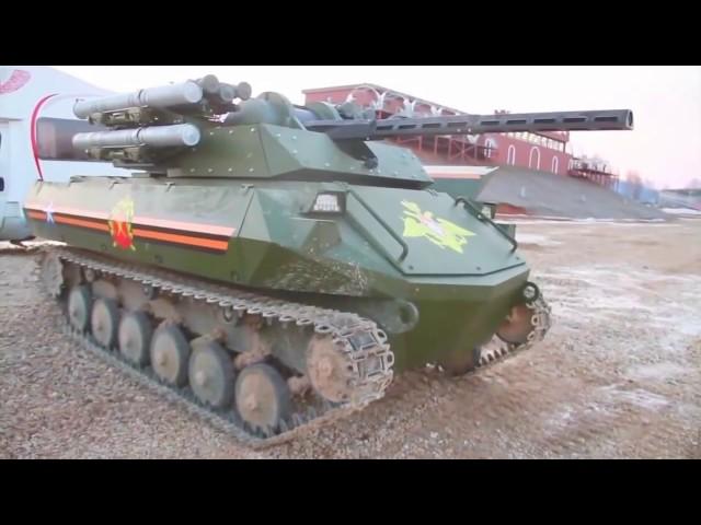 Uran 9 Unmanned Ground Combat Vehicle Live Firing by Rosoboronexport | 720p