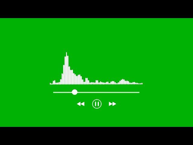 Audio spectrum green screen | Sound spectrum green screen | Audio wave green screen | copyright free