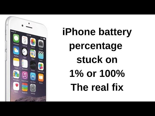 iPhone battery percentage stuck at 1% or 100%!Battery percentage jumping fix.