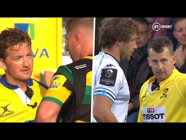 Rugby referees don't take any grief from players!