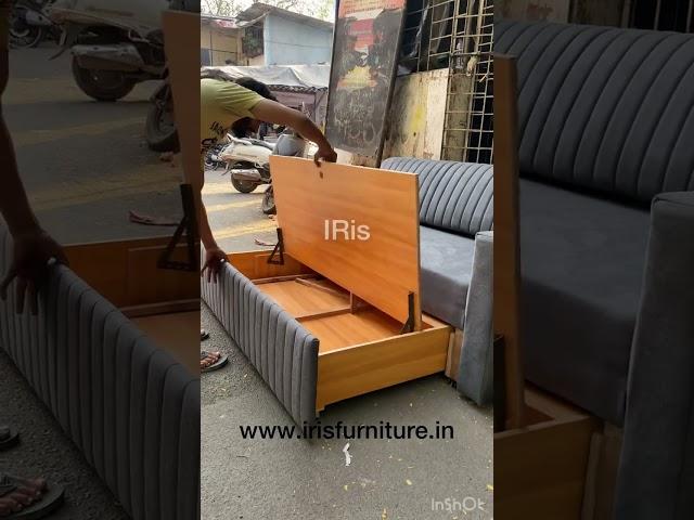 Queen size Sofa cumbed with storage (bed size 5ft x 6ft) by  𝐈𝐑𝐢𝐬 𝗳𝘂𝗿𝗻𝗶𝘁𝘂𝗿𝗲.