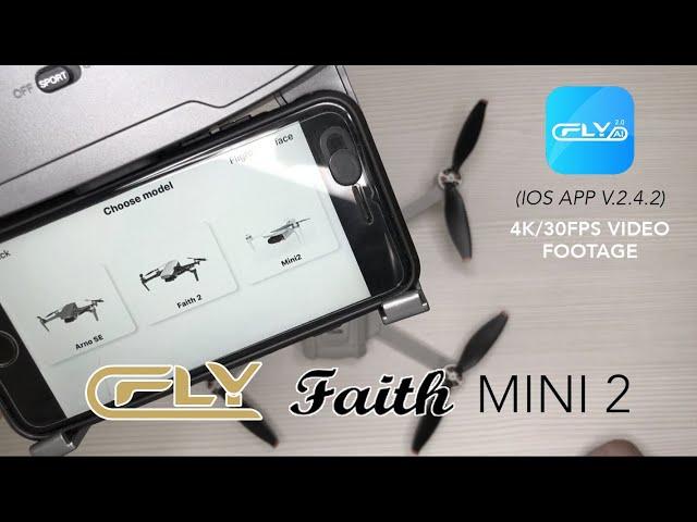 C-FLY FAITH MINI 2 - New iOS app V.2.4.2 plus sample footage #cflyfaithmini2