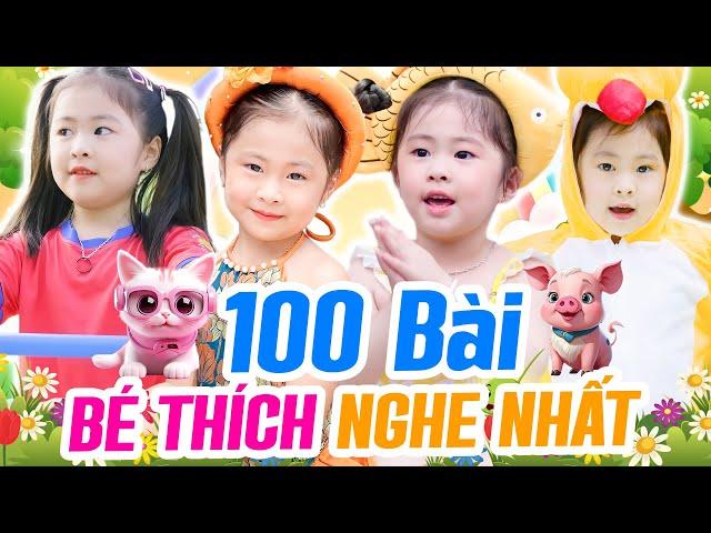 100 Bài Nhạc Thiếu Nhi BÉ THÍCH NGHE NHẤT - Bé Khánh Vy | Dậy Đi Ba Ơi, Mẹ Ơi Có Biết Con Heo Đất 4K