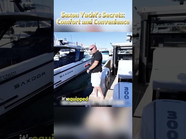 Saxon Yacht's Secrets: Comfort and Convenience #SaxonYacht #LuxuryYacht #YachtFeatures #BoatingLife