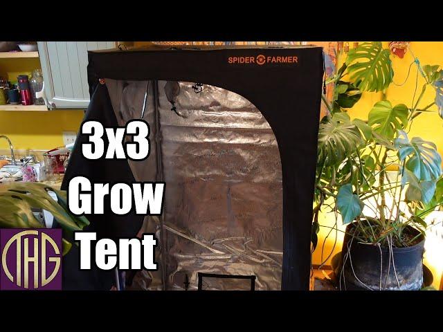 How Hard Can It Be?? Spider Farmer 3'x3' Grow Tent Unboxing And Setup