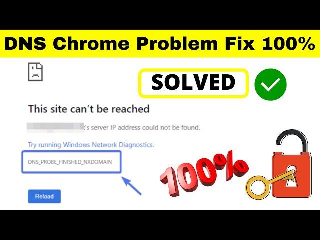 DNS PROBE FINISHED NXDOMAIN error fixed 100% windows 7 | How to Fix DNS PROBE STARTED NXDOMAIN