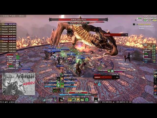 ESO - [Unchained Animals] vSS Nahvi HM 74.4k/36.3k portal group & 7:05 min - Stamcro - Elsweyr