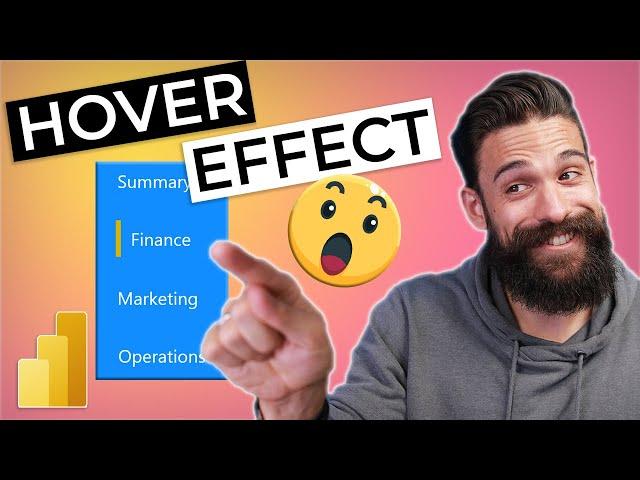 HOVER EFFECT that will WOW end users? See how to INSTANTLY upgrade your PAGE NAVIGATION in Power BI!