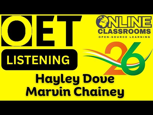 OET Listening Test | Hayley Dove | OET 2.0 Online Classroom