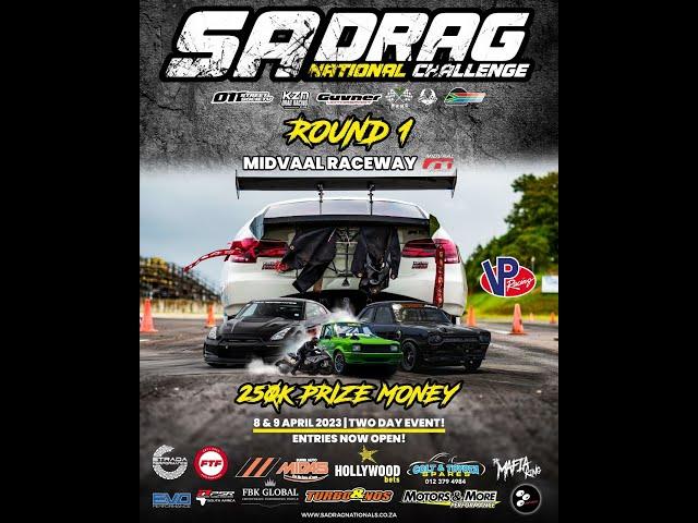 LIVE:Drag Racing by SKRacing - Day 1 - SA Drag Nationals Northerns @ Midvaal Raceway -  8th Apr 2023