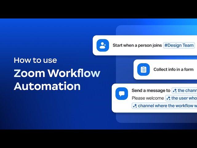 How to use Zoom Workflow Automation (Beta)