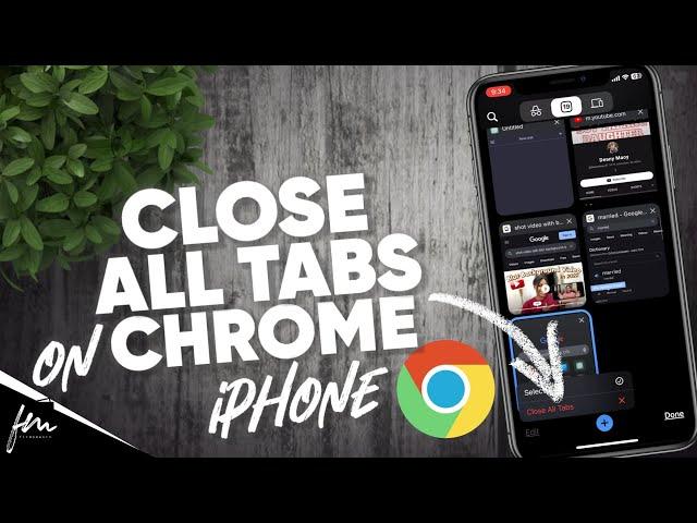 How to close all tabs on Chrome iPhone