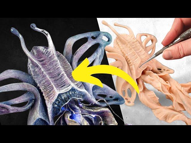 Sculpting in POLYMER CLAY | Glowing JellyFish