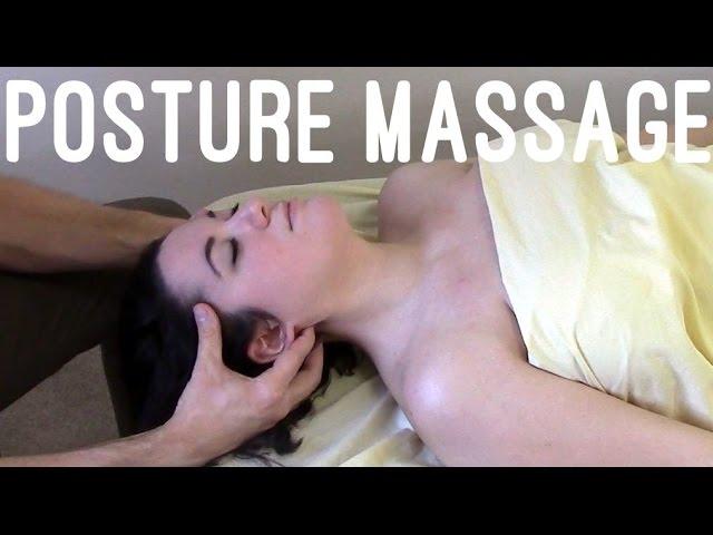 Massage Tutorial: Posture (rounded shoulders, myofascial release)