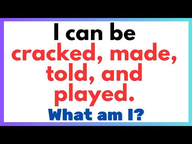 CAN YOU BEAT THESE RIDDLES?  | 25 PUZZLES FOR THE ULTIMATE BRAIN WORKOUT!  - PART 04