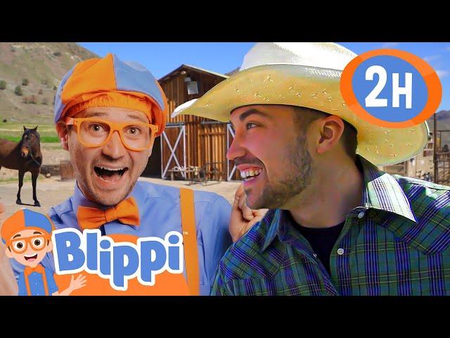 Blippi Meets a Real Cowboy at a Ranch! | Blippi | Kids TV Shows - Full Episodes | Moonbug Kids