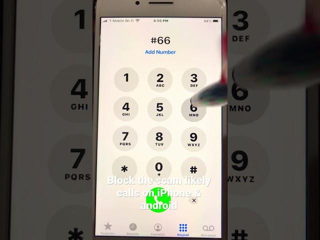 Block the scam likely calls on iPhone or Android .