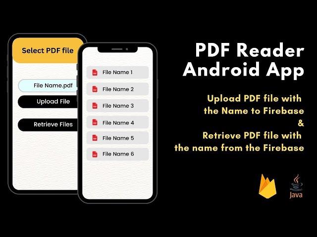 Android PDF Reader using Firebase in ONE VIDEO || Upload and Retrieve PDF file from Firebase ||