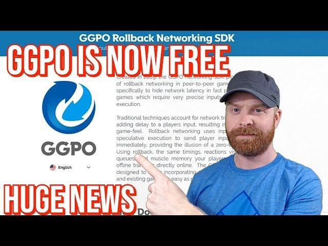 GGPO is now Free - What does that mean (GGPO Network SDK) - HUGE NEWS