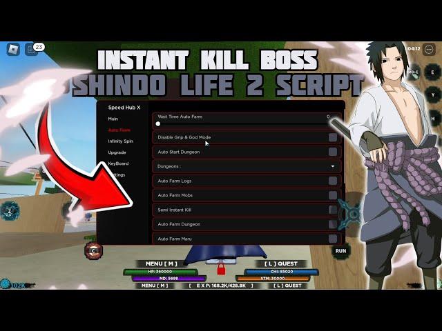 Shindo Life 2 Script INSTANT KILL BOSS Auto Rank UP Until MAX-1 NO KEY | Mobile and PC